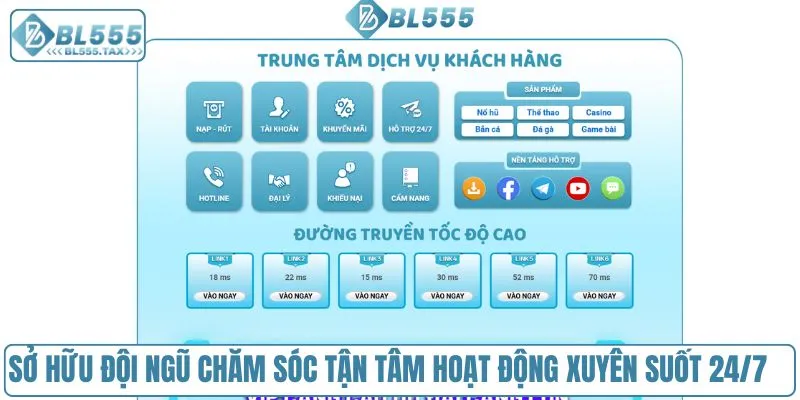 Sở hữu đội ngũ chăm sóc tận tâm hoạt động xuyên suốt 24/7
