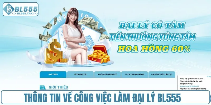 Thông tin về công việc làm đại lý BL555