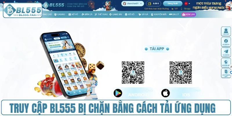 Truy cập BL555 bị chặn bằng cách tải ứng dụng
